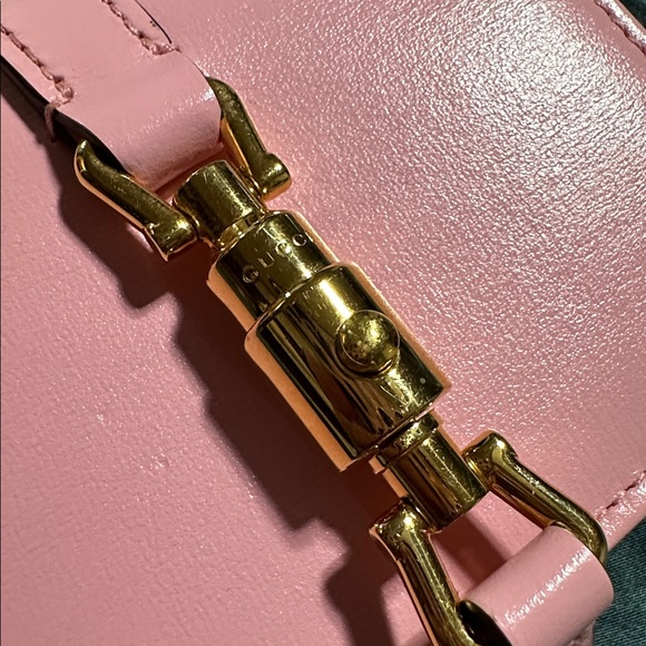 NWT GUCCI Jackie 1961 Card Case Wallet Wild Rose with Gold Accent - Picture 8 of 10